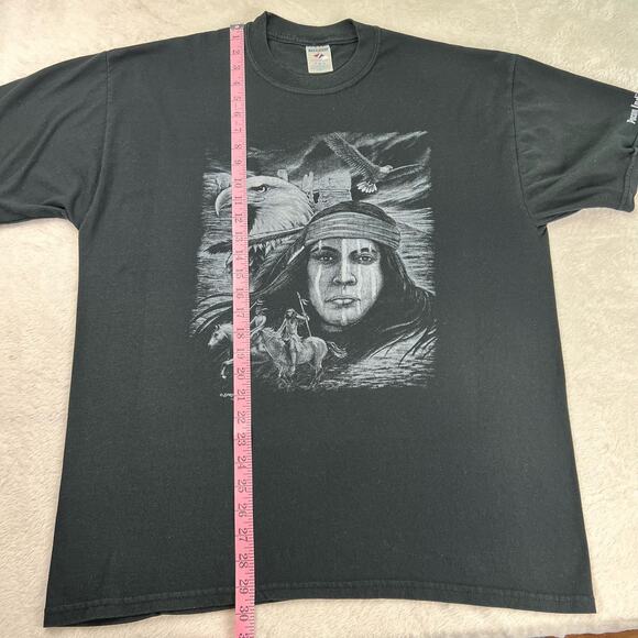 Pocono Indian Museum Native American Eagle Jerzees men’s T-Shirts size XL - Picture 4 of 7